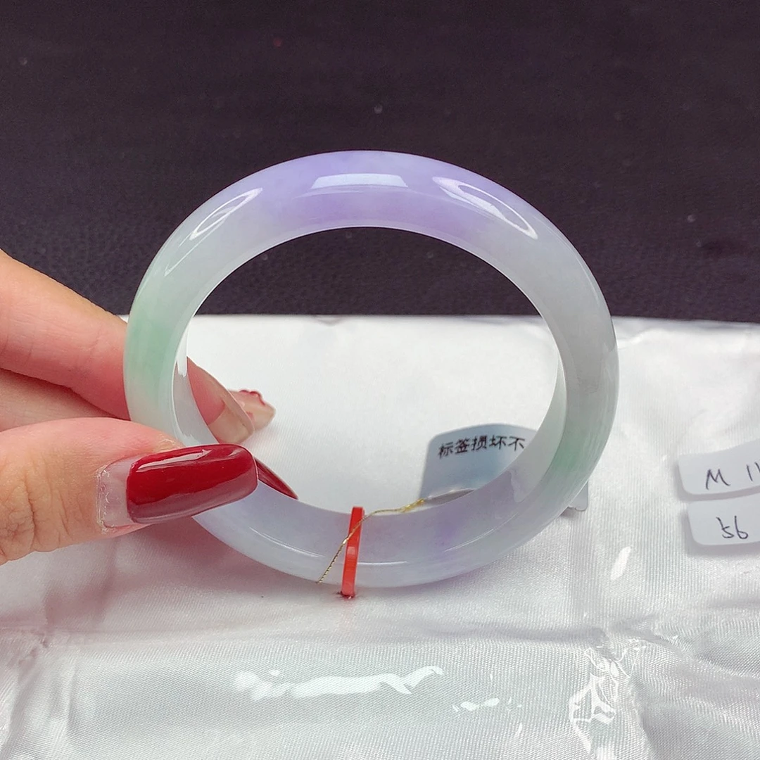 未镶嵌手镯翡翠56圈677