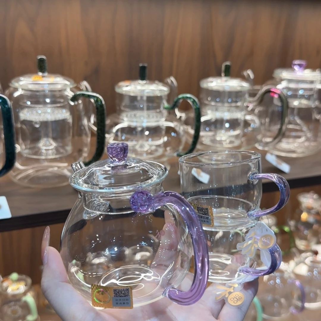 禾器清莲壶浅紫色➕清尚杯浅紫色