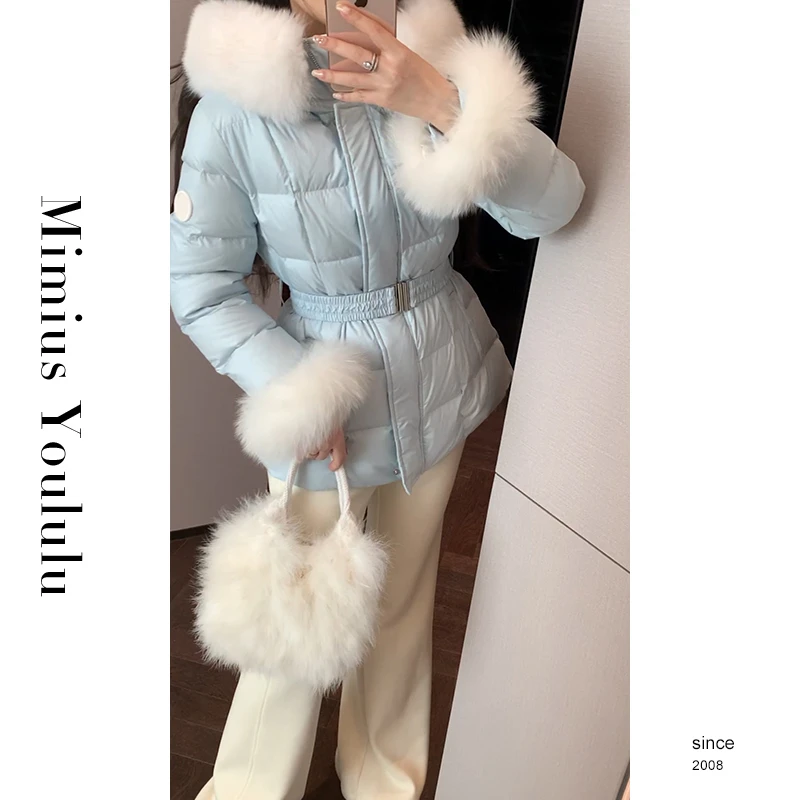 【mimius】喵喵 大毛领连帽收腰显瘦外套（有腰带） 汉服 F12114