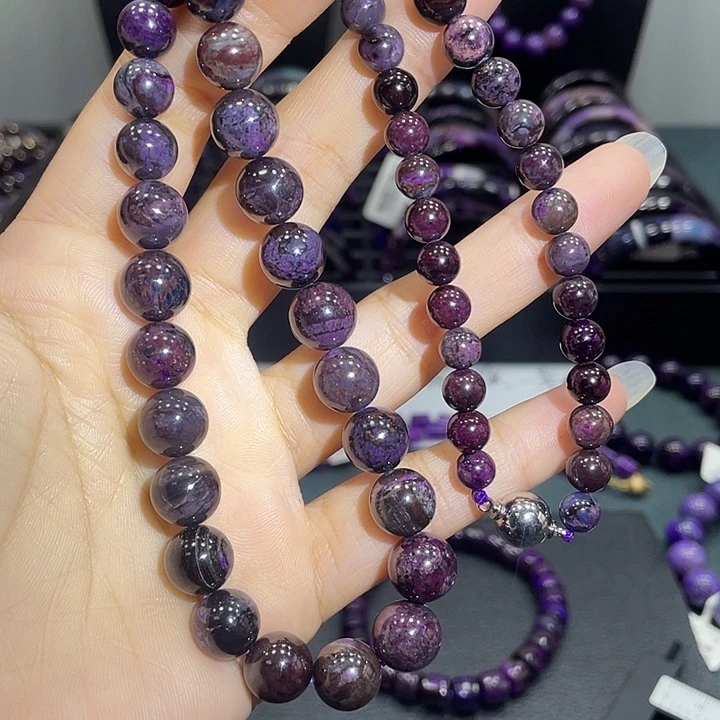 苏纪石（舒俱来）银S925镶嵌颈饰