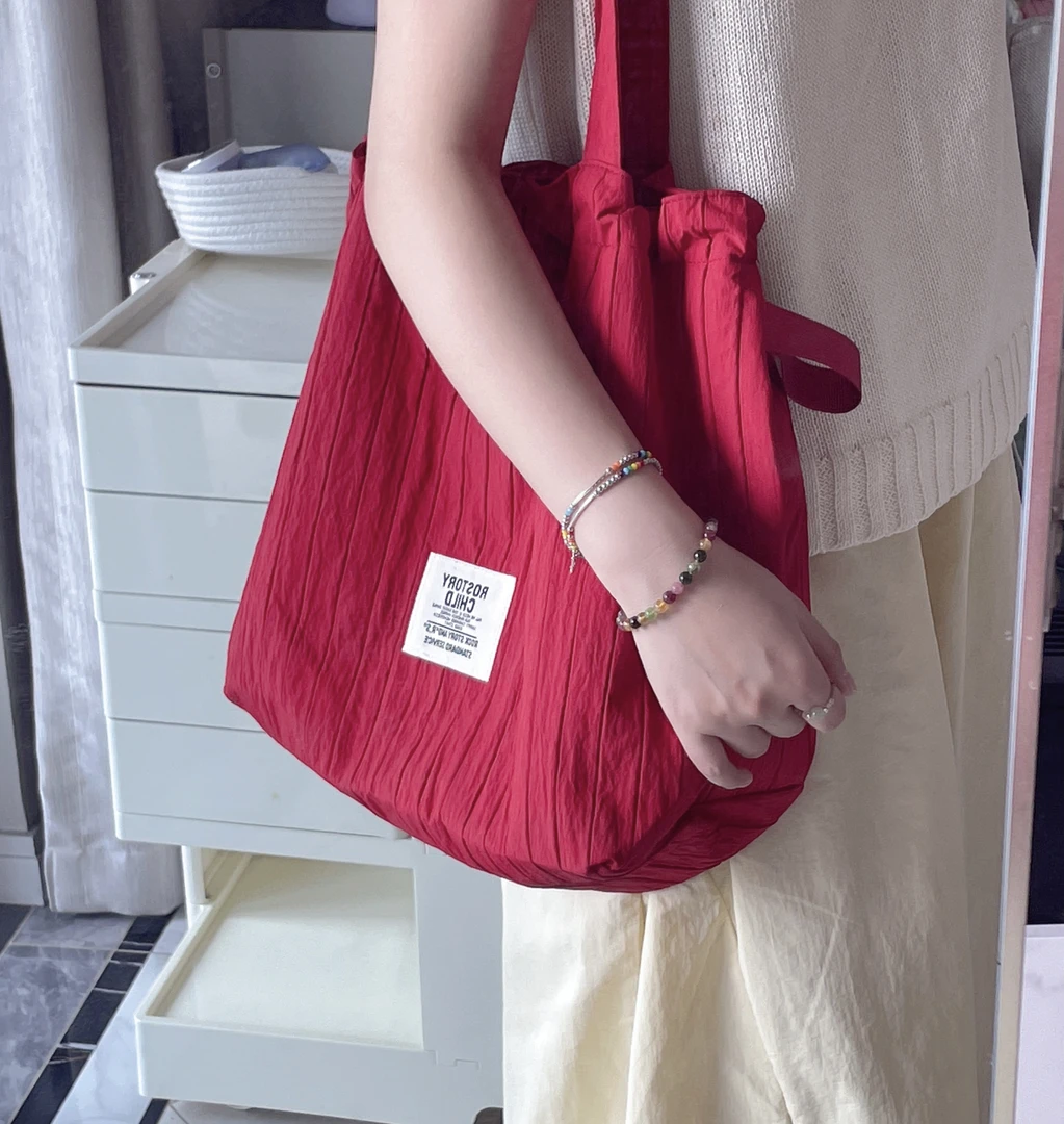 韩版ins风休闲百搭大容量托特包单肩包学生上课通勤包包女