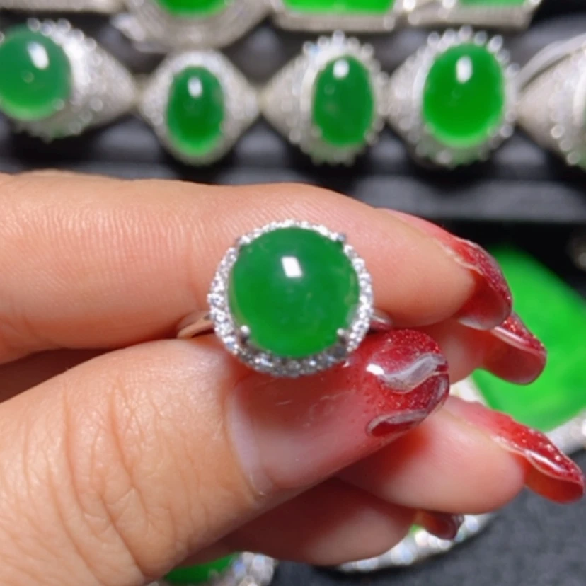 【闪购商品】翡翠颈饰银S925镶嵌柴*鸡翡翠