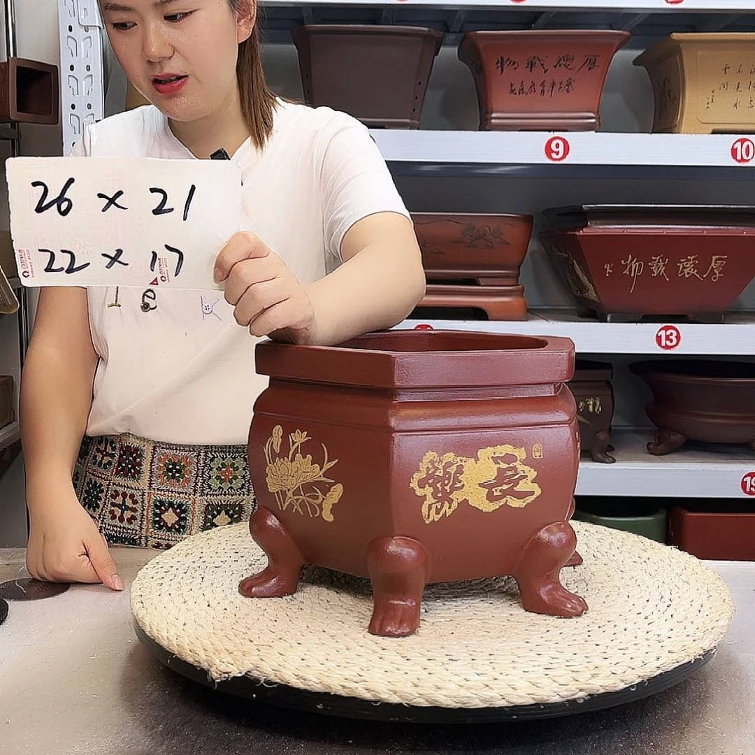 紫砂花盆紫砂花盆