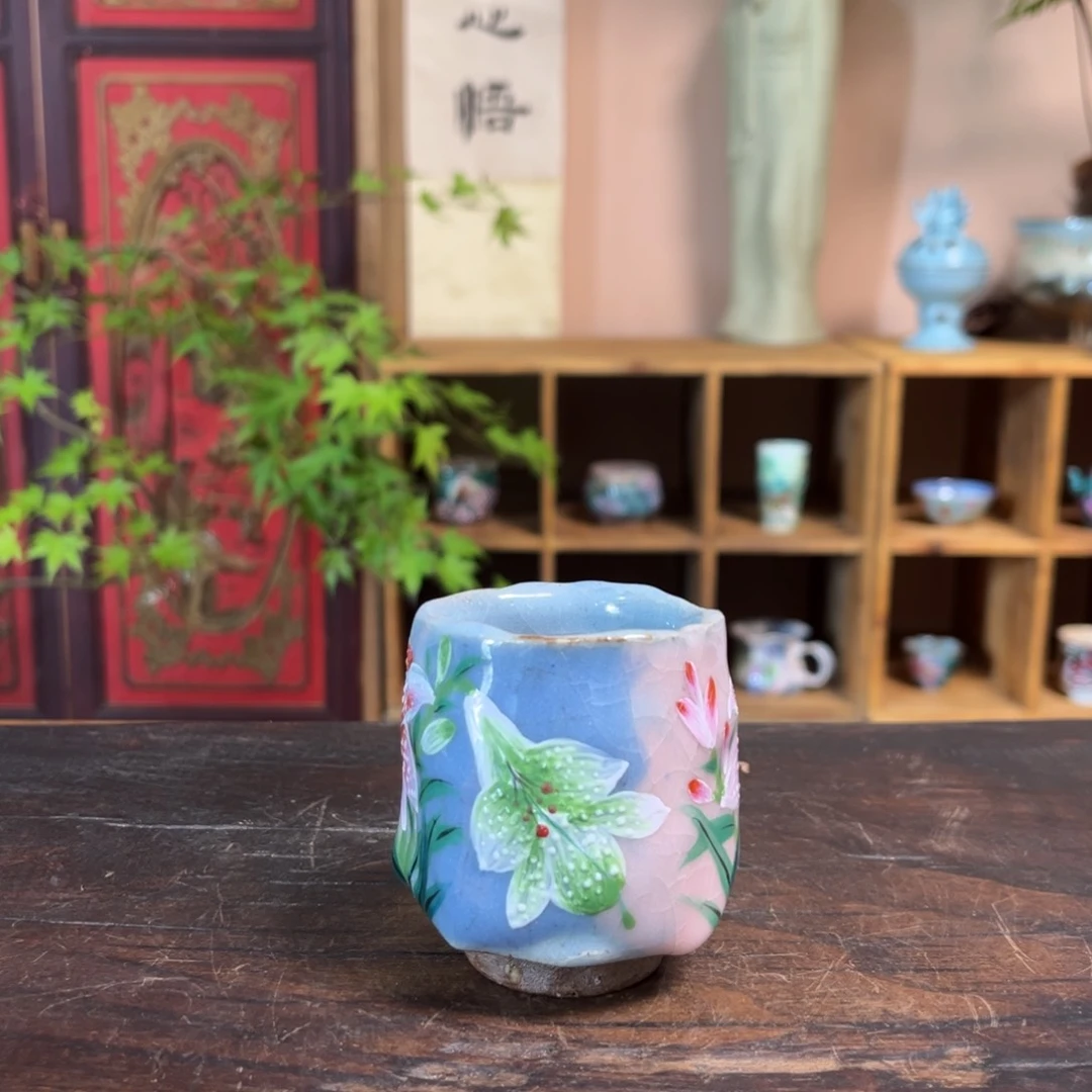 柴烧手工手绘陶瓷