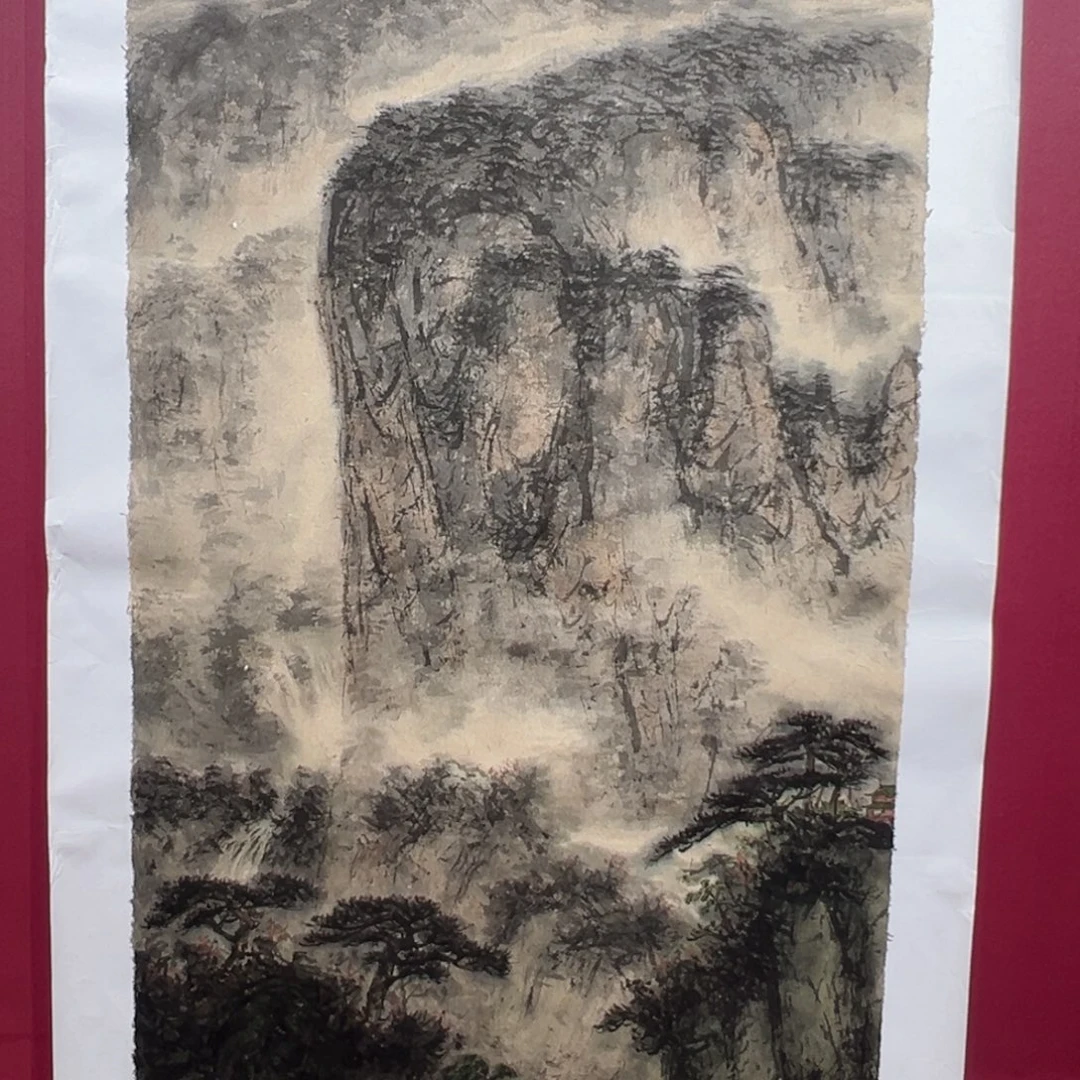 学***天国画手绘国画作品