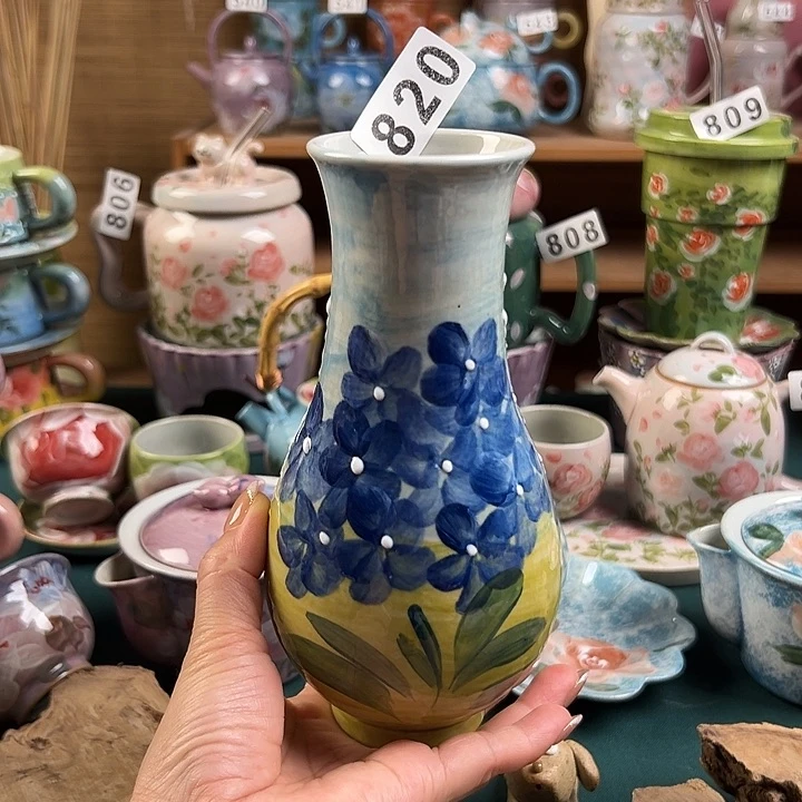 杯景德镇陶瓷手绘作品820