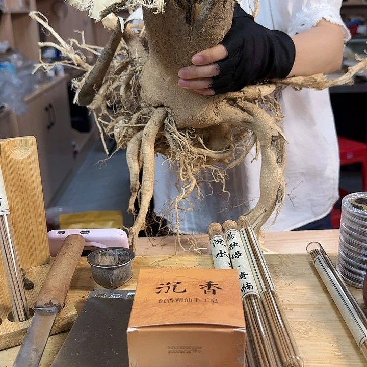 沉香奇楠树头摆件