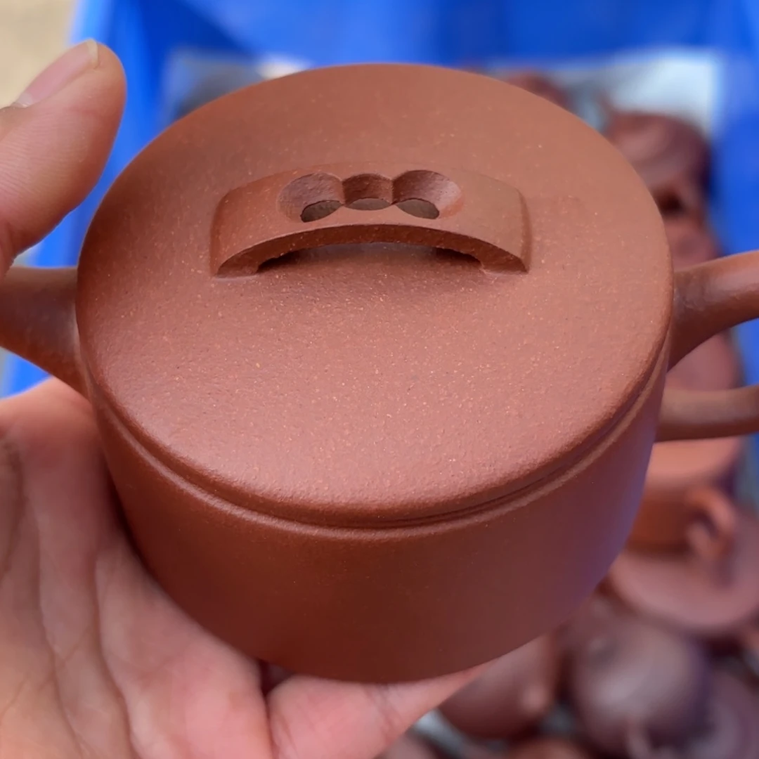 紫砂茶壶胜***?红降坡汉瓦微瑕150cc