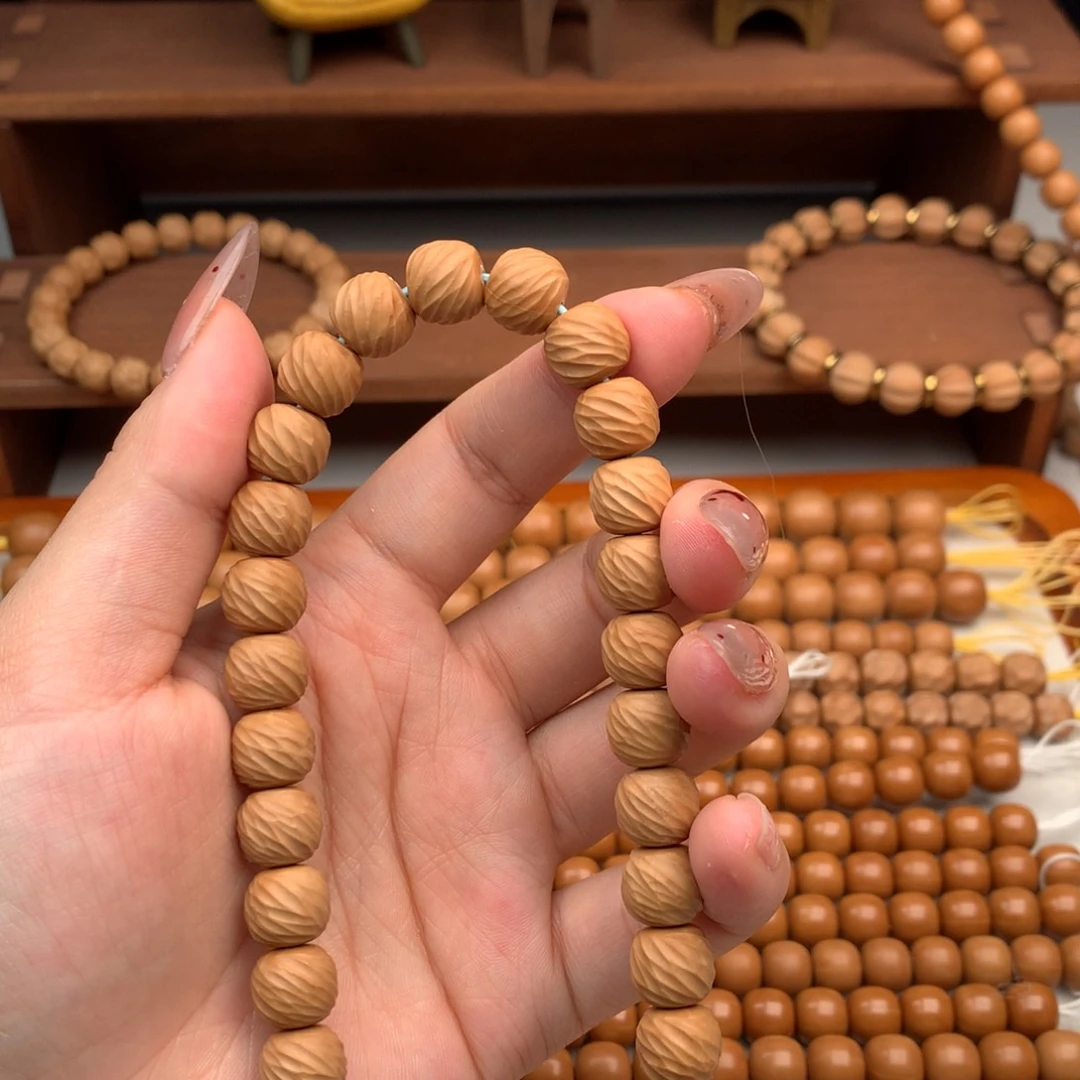 猴头核桃手串章*微瑕云锦