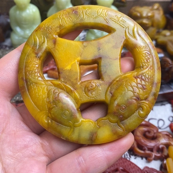 未镶嵌蛇纹石玉颈饰122