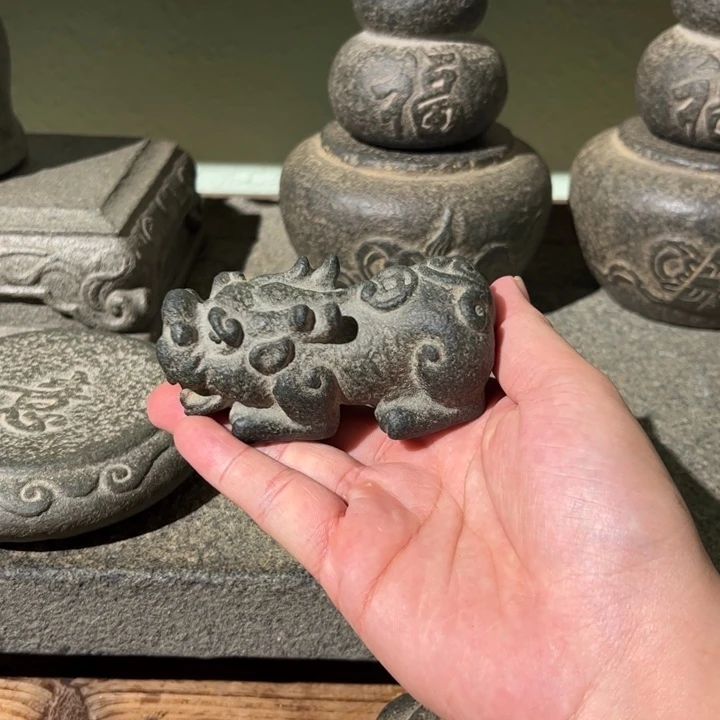 沈***福石材貔犰青石青石