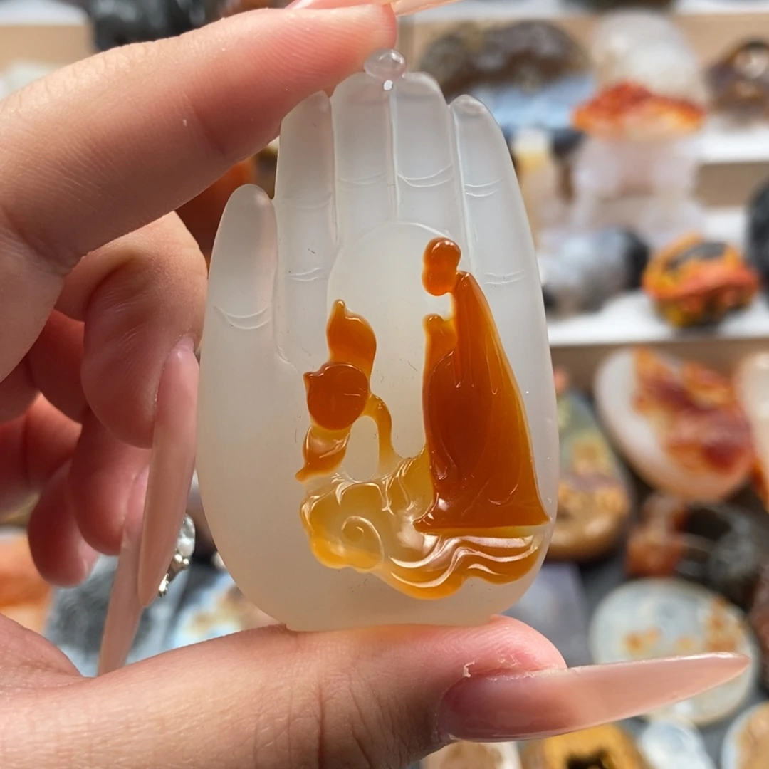玛瑙/玉髓颈饰合金