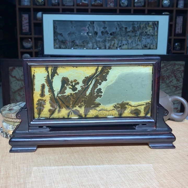 广西国画石摆件，观赏收藏