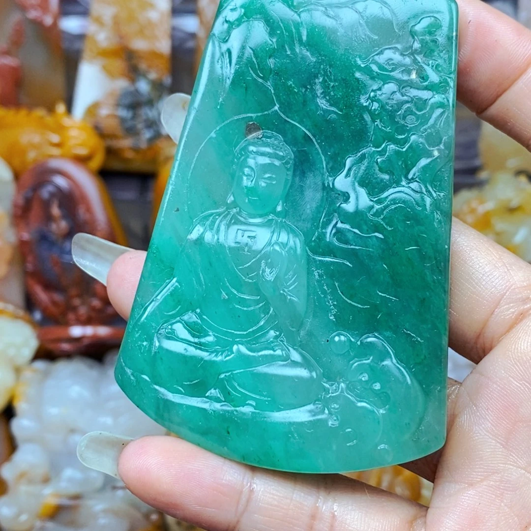 石英质玉（黄龙玉）未镶嵌颈饰