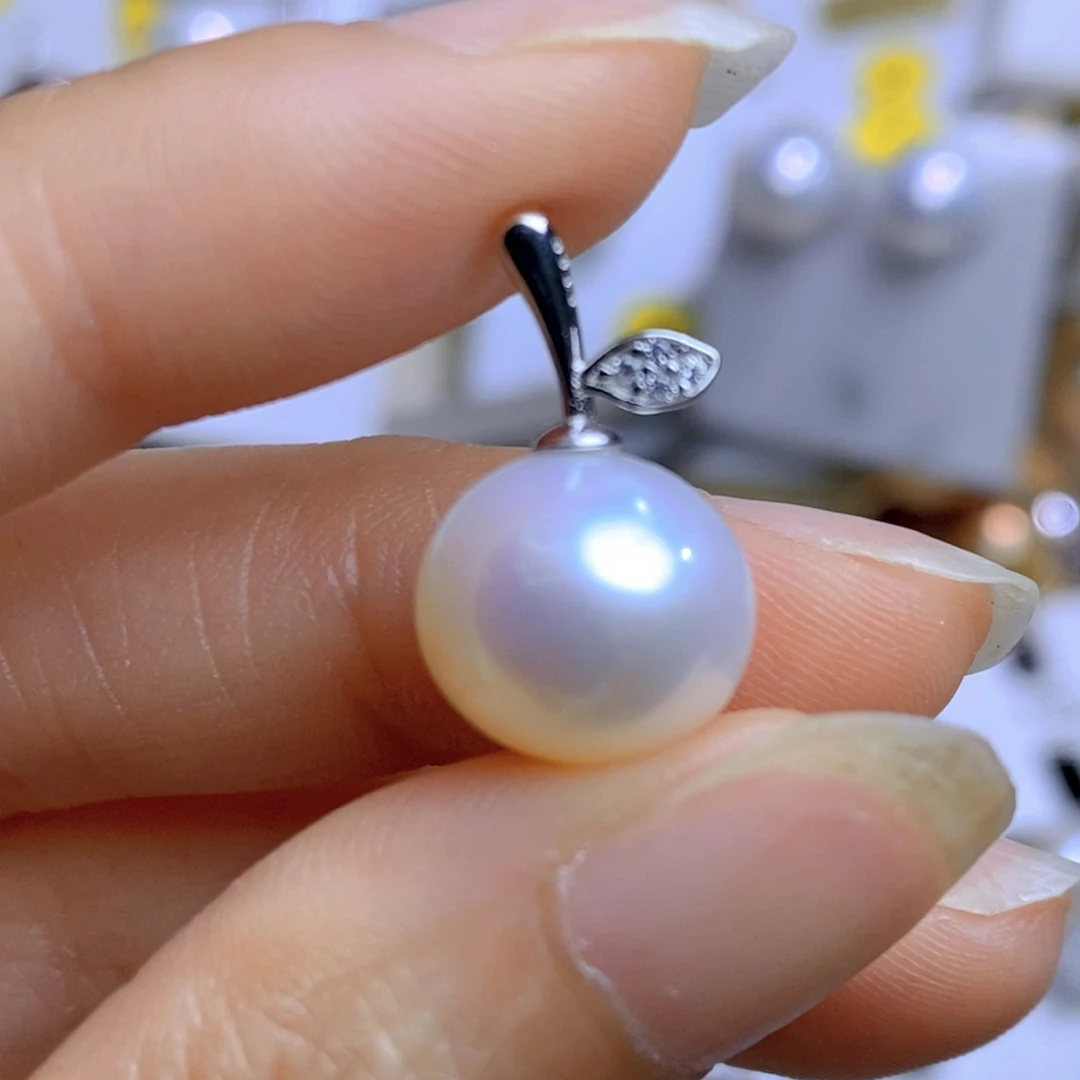 银S925镶嵌淡水珍珠珠宝奇石