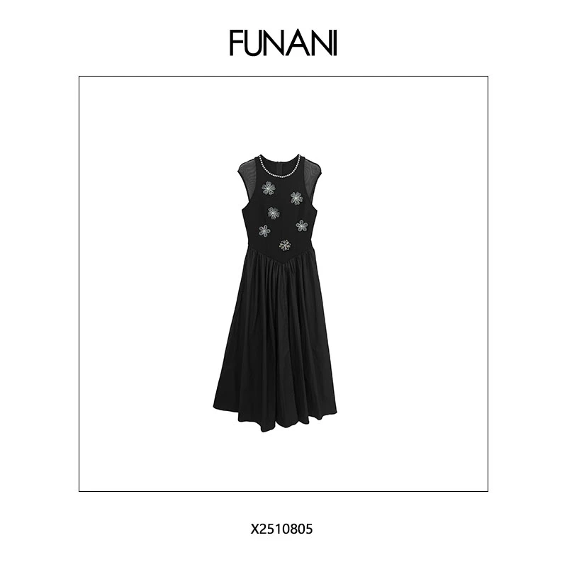 【FUNANI】 轻奢法式高级感重工原创设计感 连衣裙 X2510805