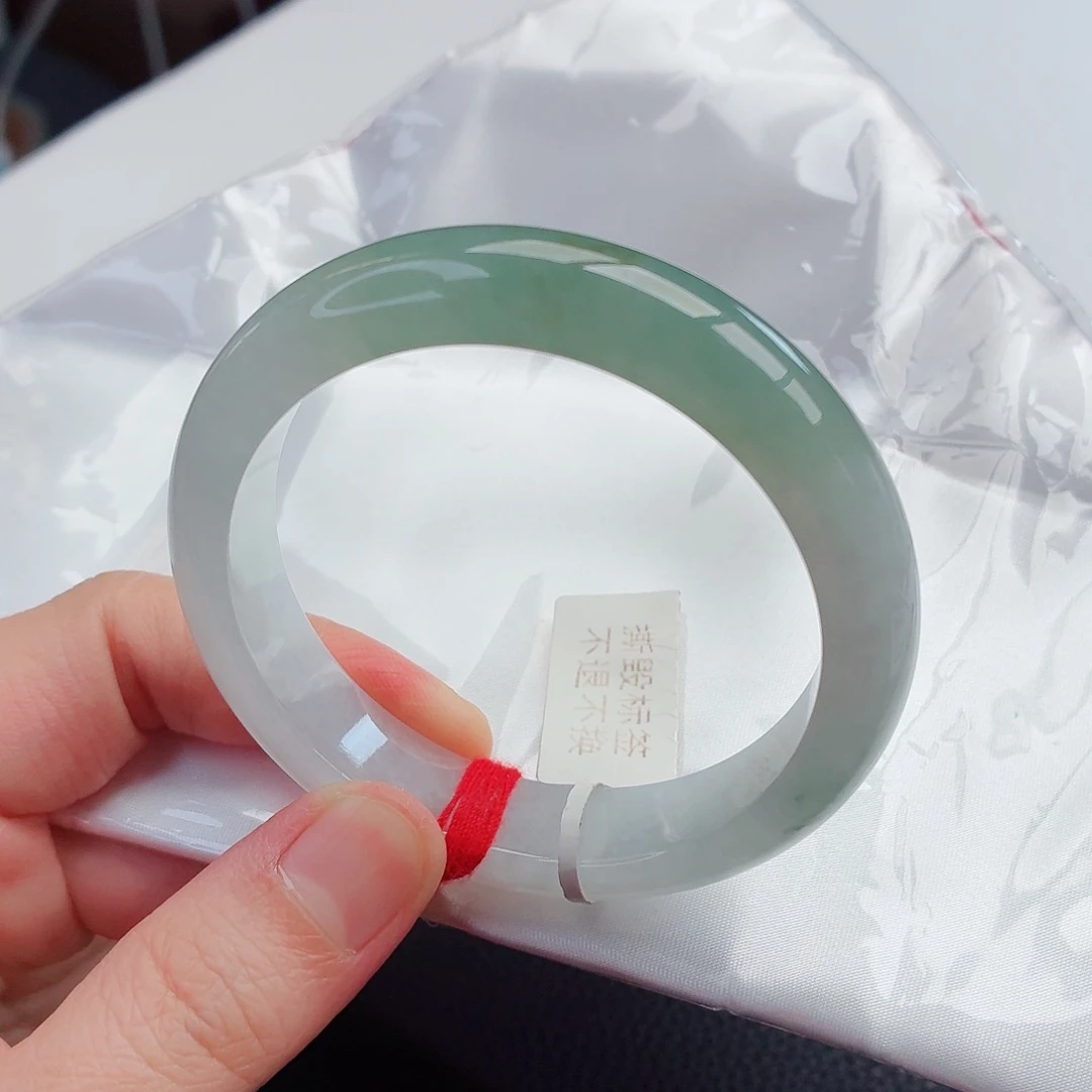 翡翠未镶嵌手镯21号-56圈口