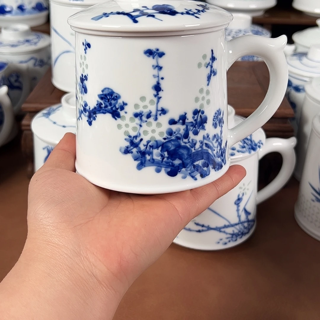 郑***行景德镇高温陶瓷办公杯家用