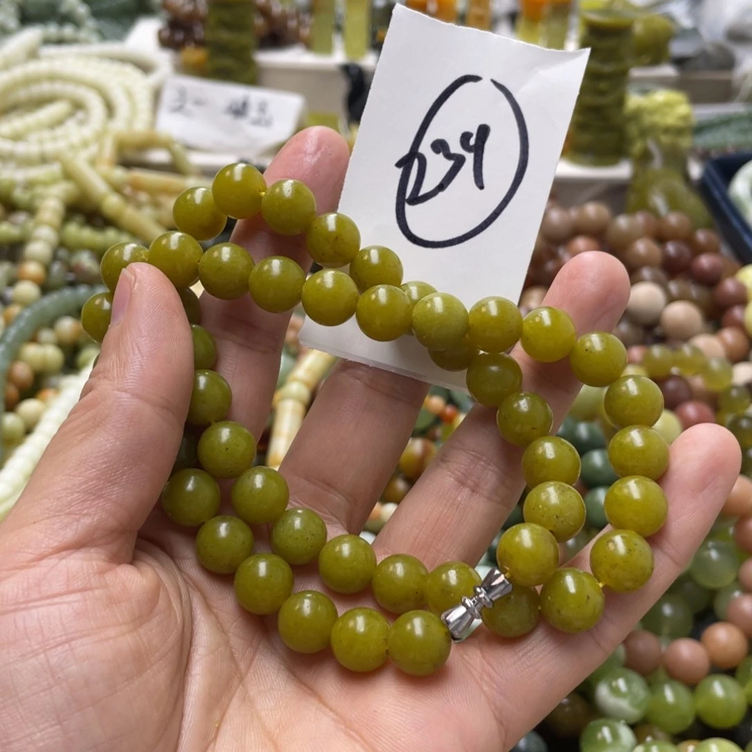 蛇纹石玉手链未镶嵌