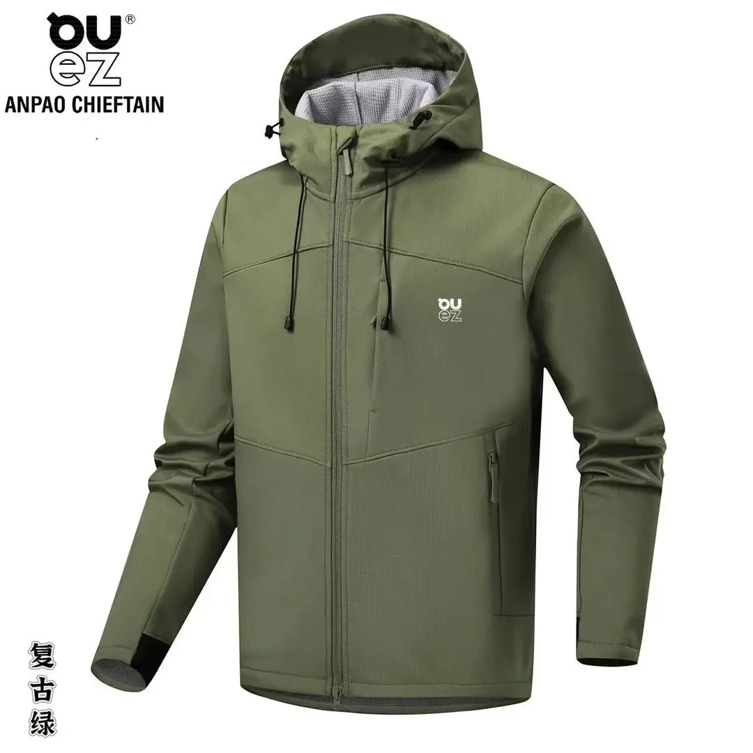 25619秋冬新款情侣款防风攀岩系列软壳冲锋衣外套