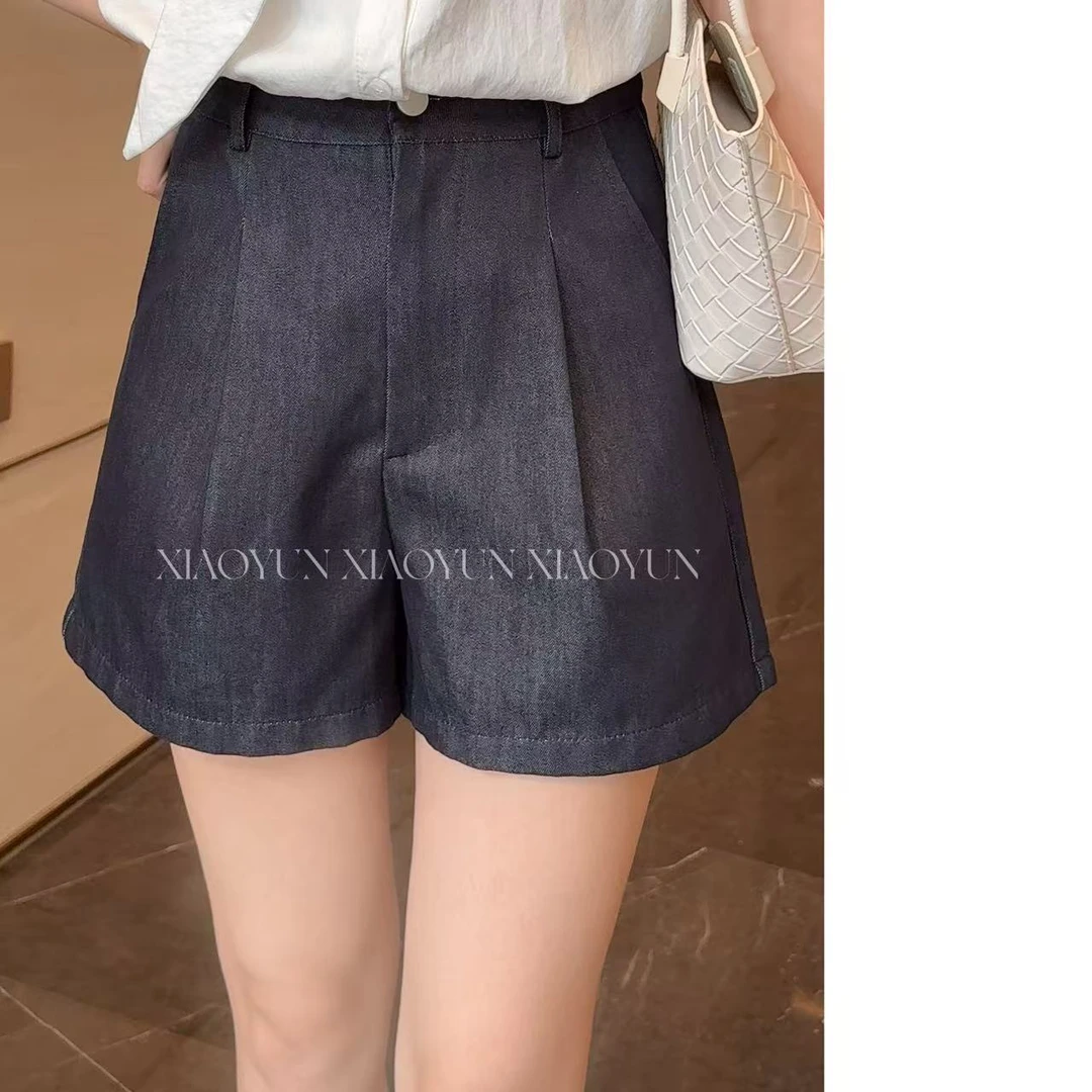 老钱风短裤 小允姐姐2025新款百搭老钱风短裤