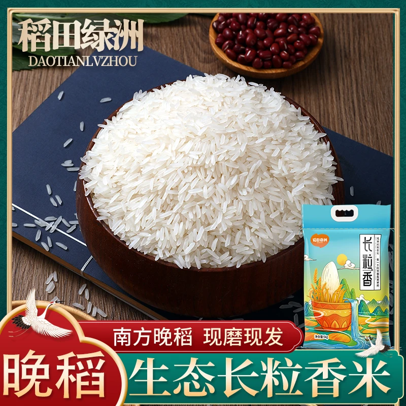 长粒香米10斤优质水稻南方丝籼米装丝苗香粘米大米不抛光不打蜡