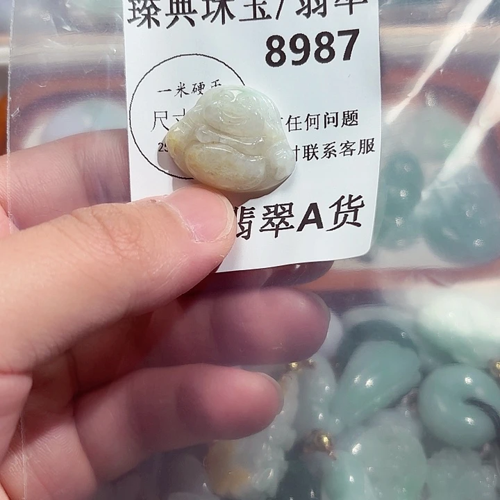 翡翠颈饰未镶嵌8987。