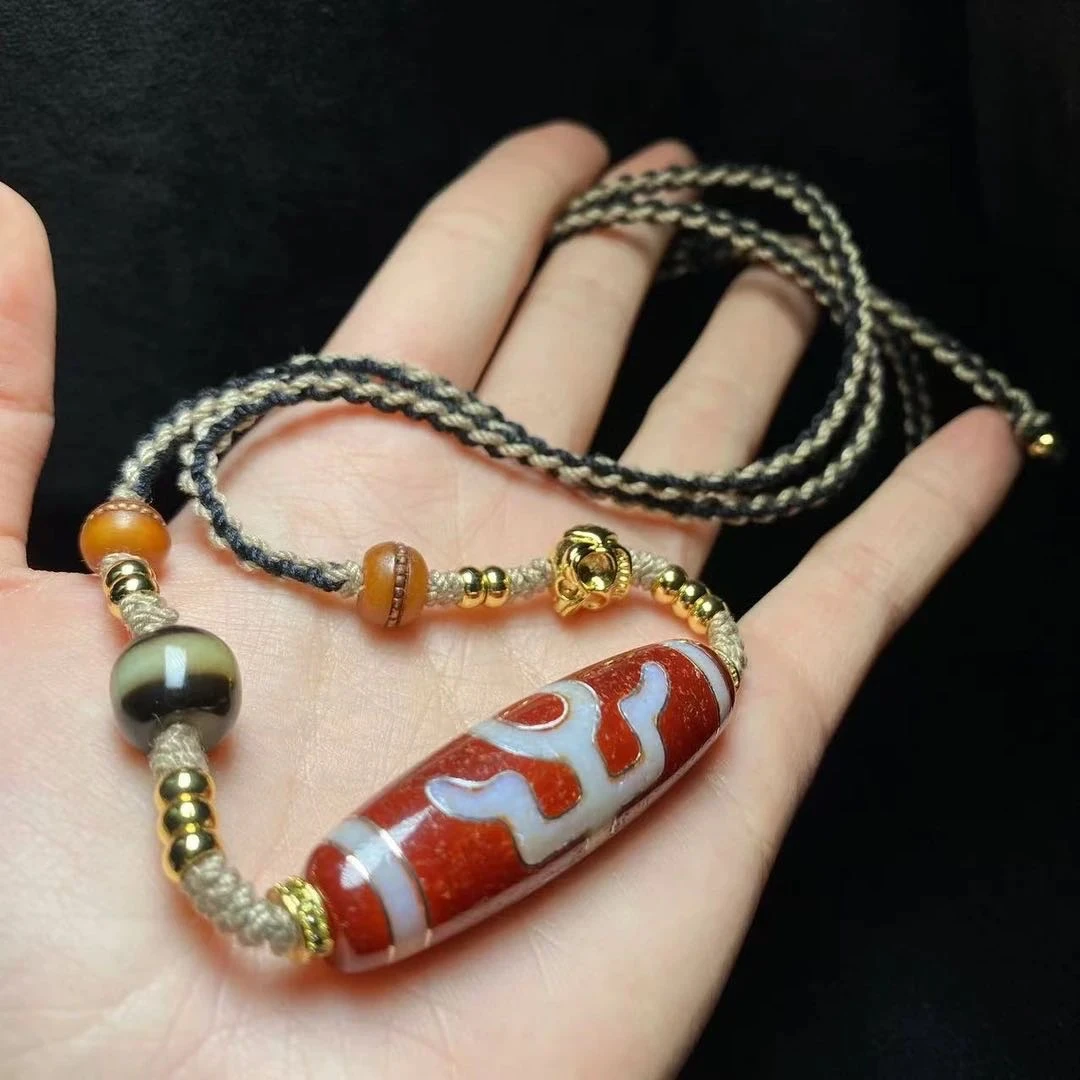 【曹美丽精选】H70009-玛瑙DIY脖挂（贵人）-多样性发其一-49*13 mm