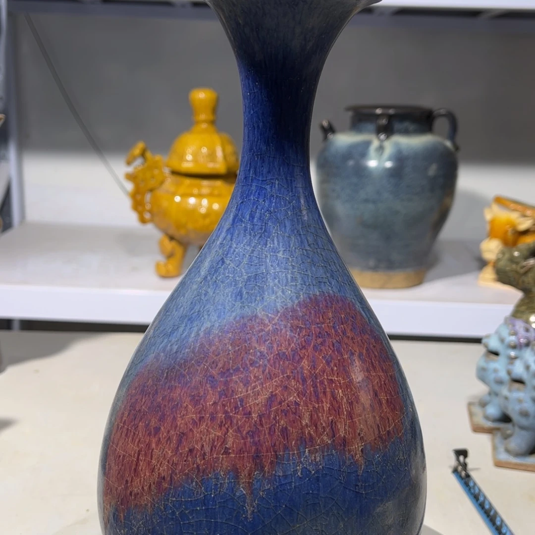 瓶钧窑瓷器品相完美