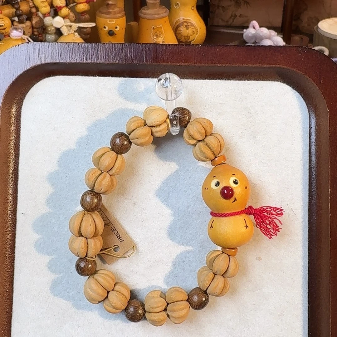 五福子雪人葫芦手串