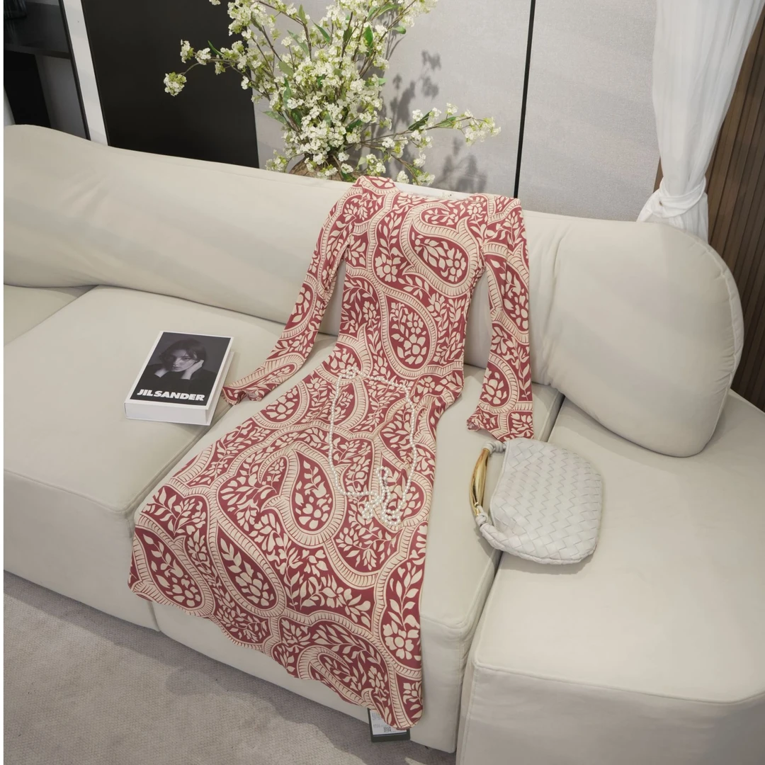 斜纹长袖连衣裙/ KDL1896