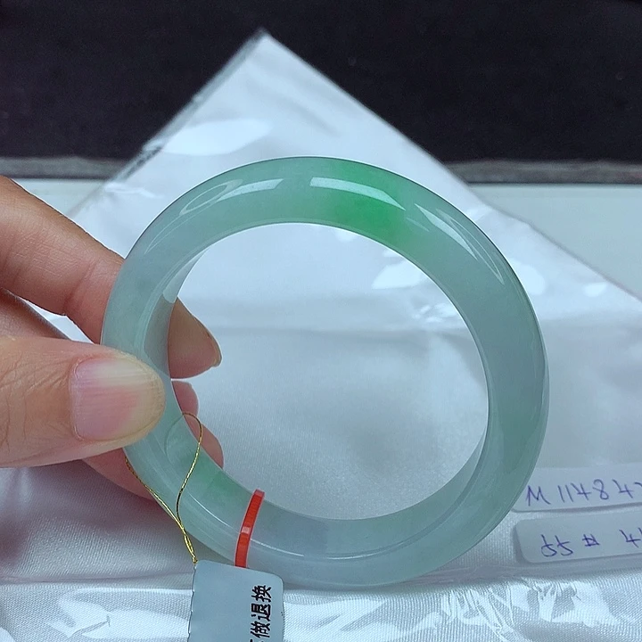 翡翠未镶嵌手镯55圈4842