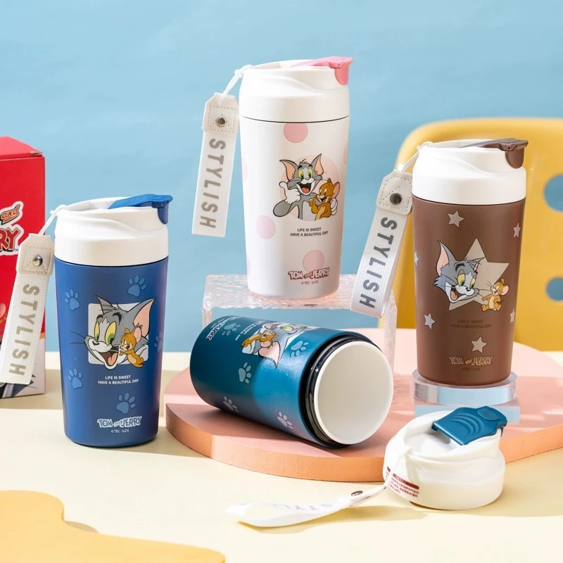 康纳斯真陶瓷内胆儿童保温杯外出便携随行杯高颜值卡通水杯子学生