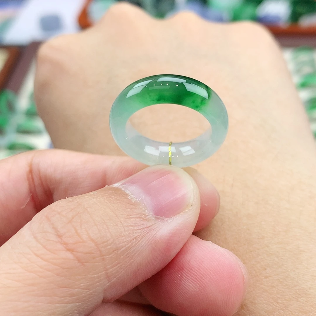 未镶嵌戒指翡翠8号