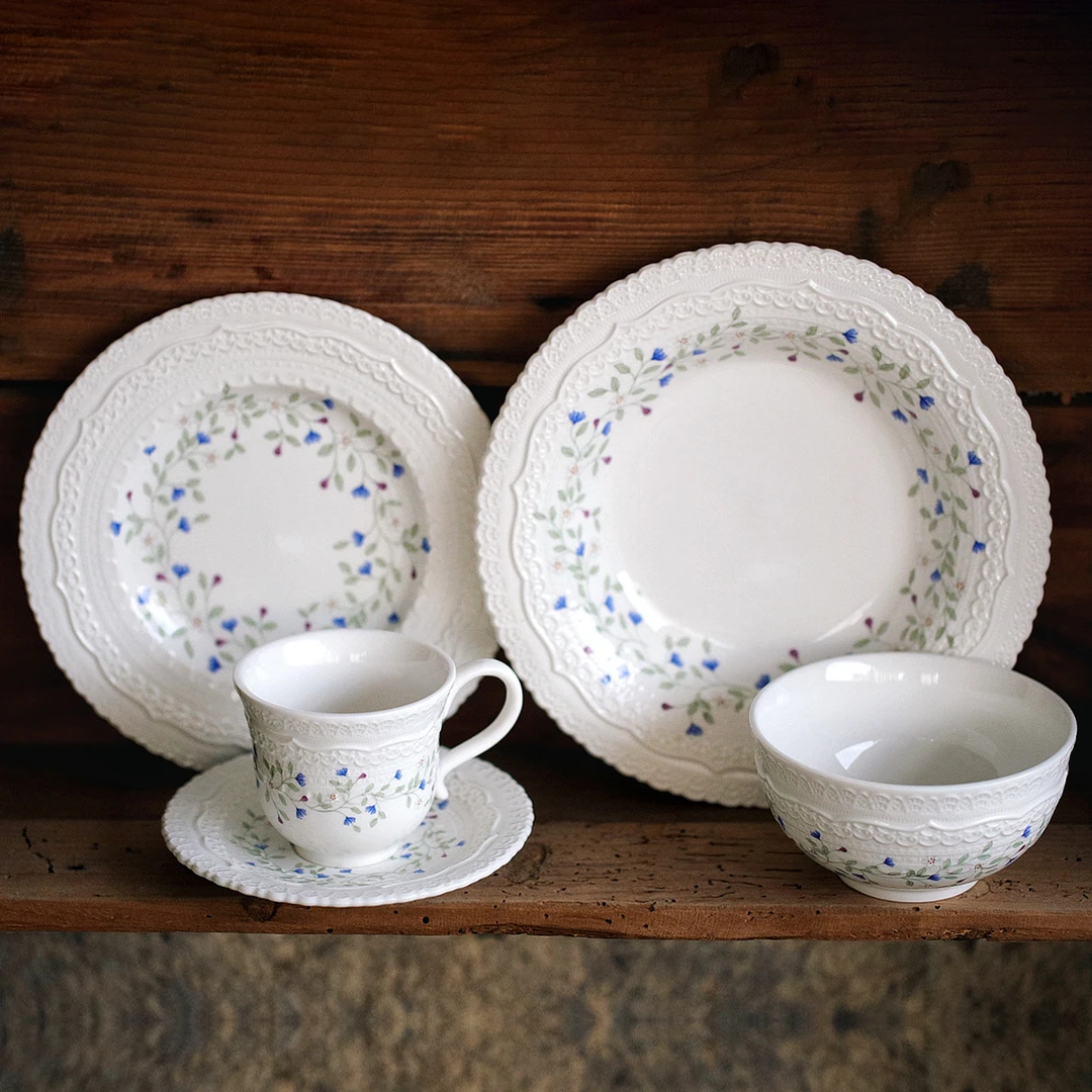 泽滕家圆形平盘子牛排甜品西餐沙拉蔬菜意面咖啡厅专用高颜值骨碟