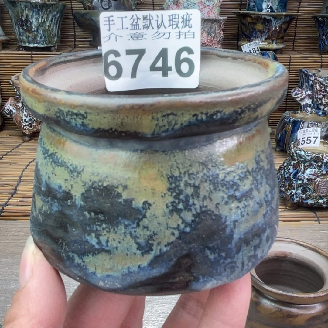 手工花盆默认瑕疵完美者勿拍