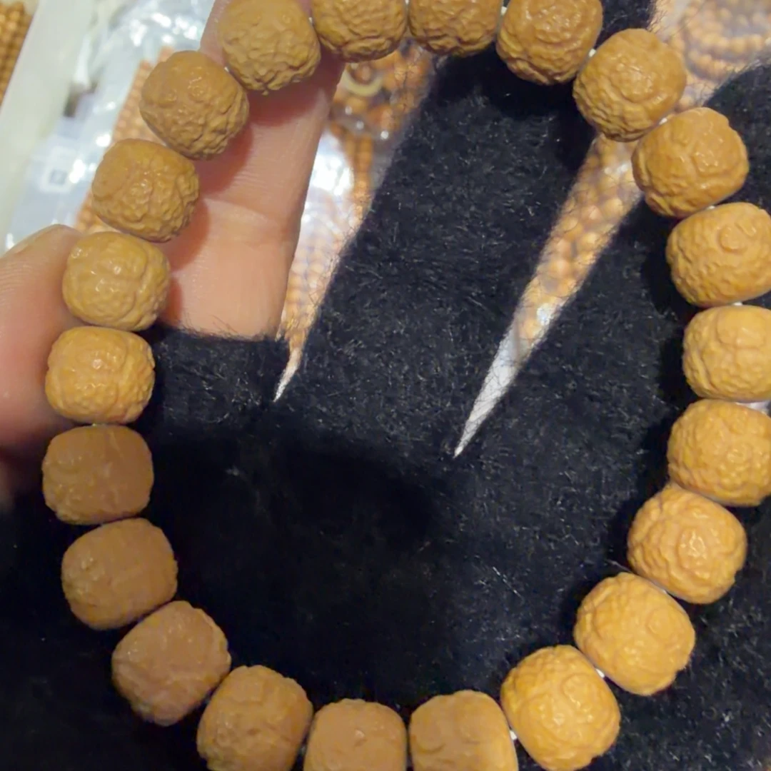 猴头核桃手串饕餮纹