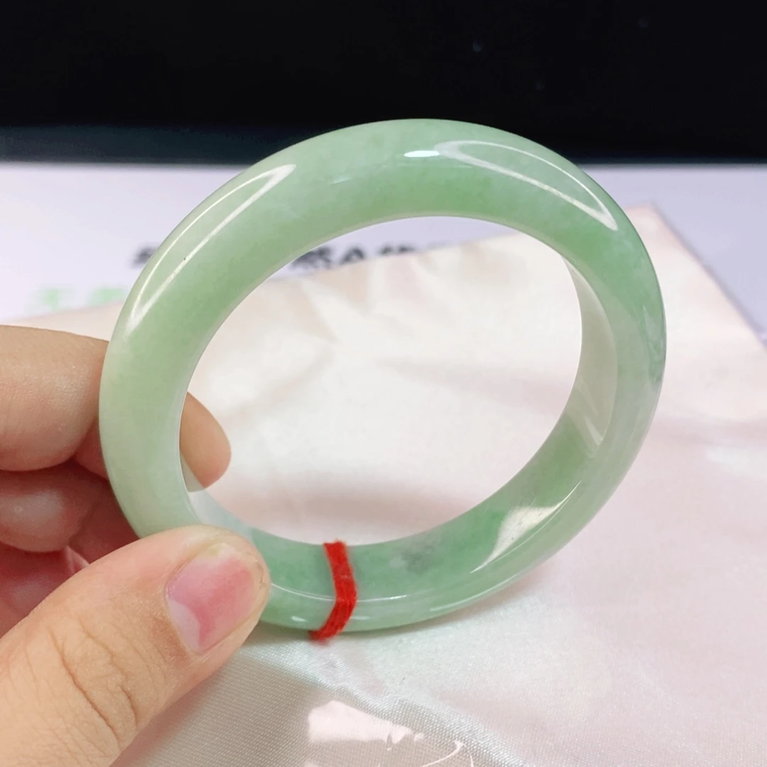 翡翠手镯未镶嵌54 天然缅甸a货翡翠