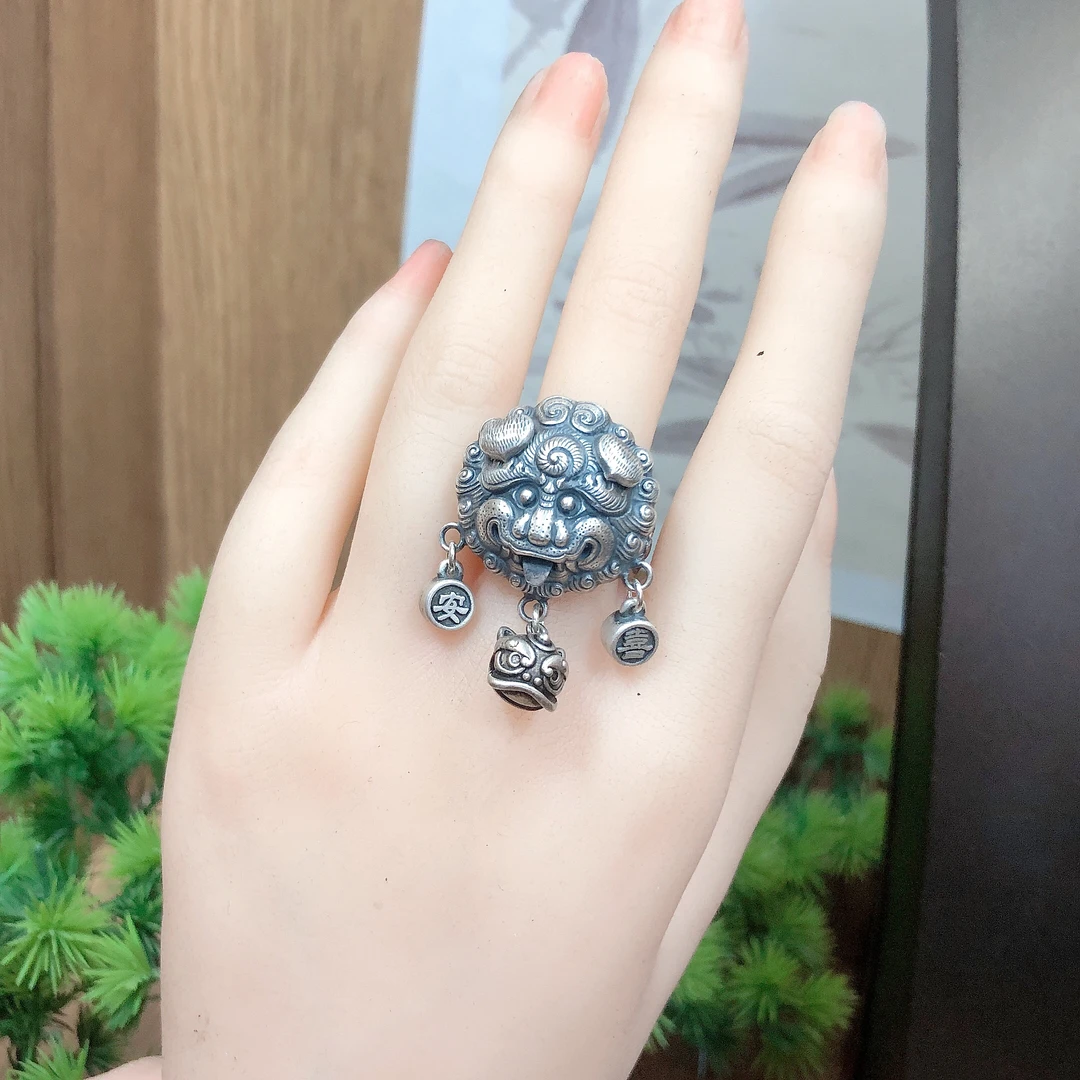 925银胸针 银胸针复古纯手工素款