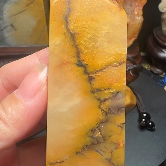 昌化石昌化田黄无事牌