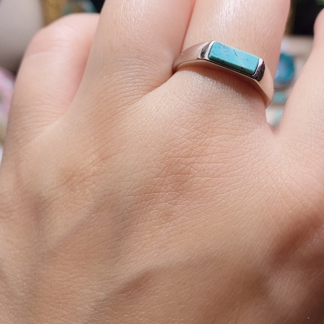 绿松石银S925镶嵌挂件