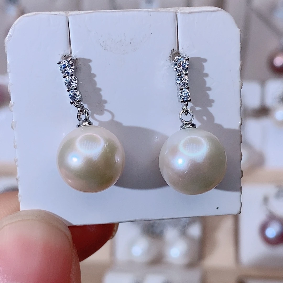 颈饰银S925镶嵌淡水珍珠