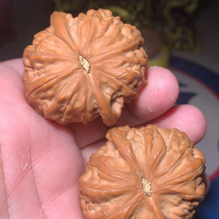 吊坠文玩核桃43满肉金麒麟