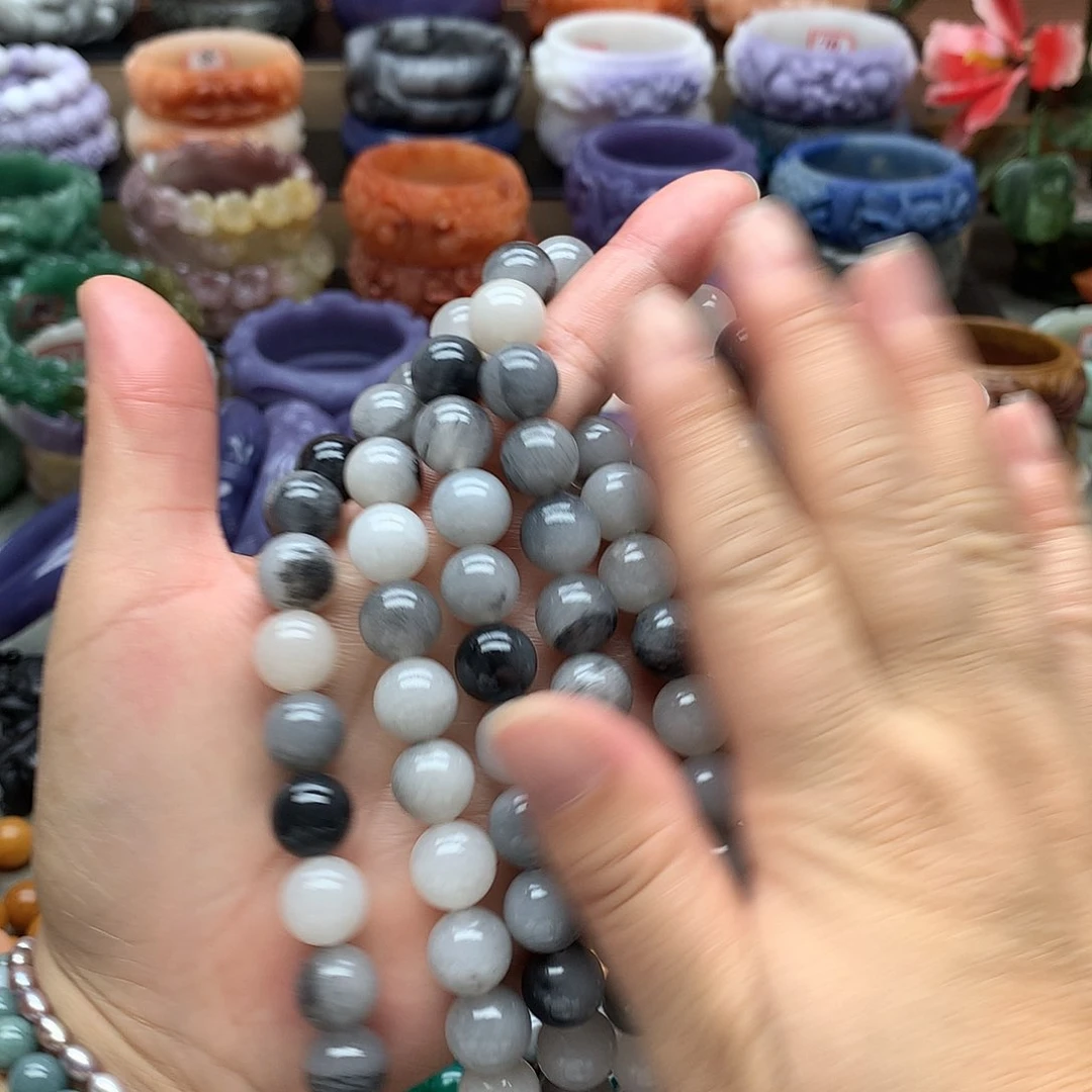 毛衣链未镶嵌石英质玉