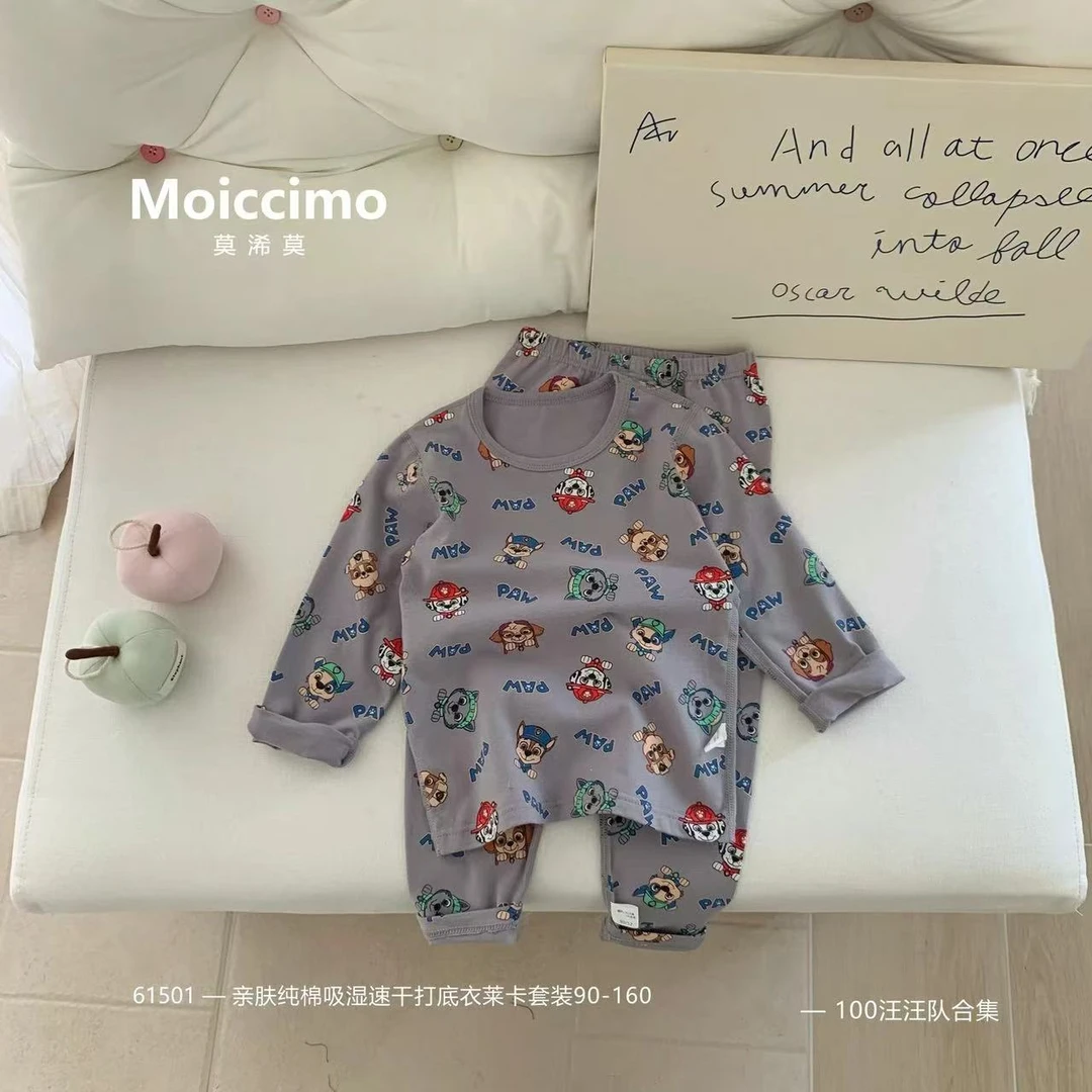 130-160汪汪队亲肤莱卡家居服套装