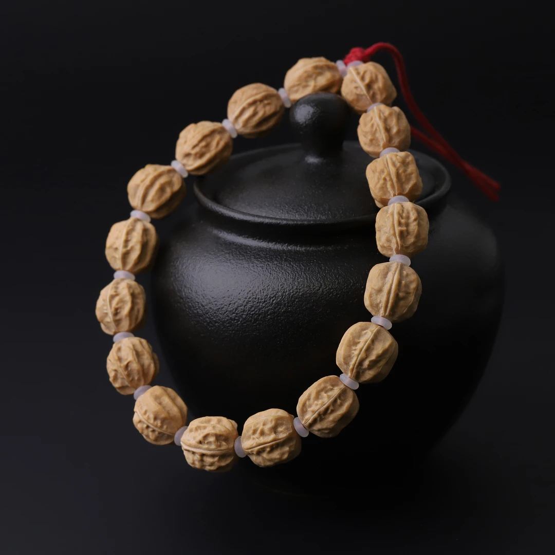 S1922【箭毒蛙】 定制小尺深棱小核桃单圈文玩手串（送工具）