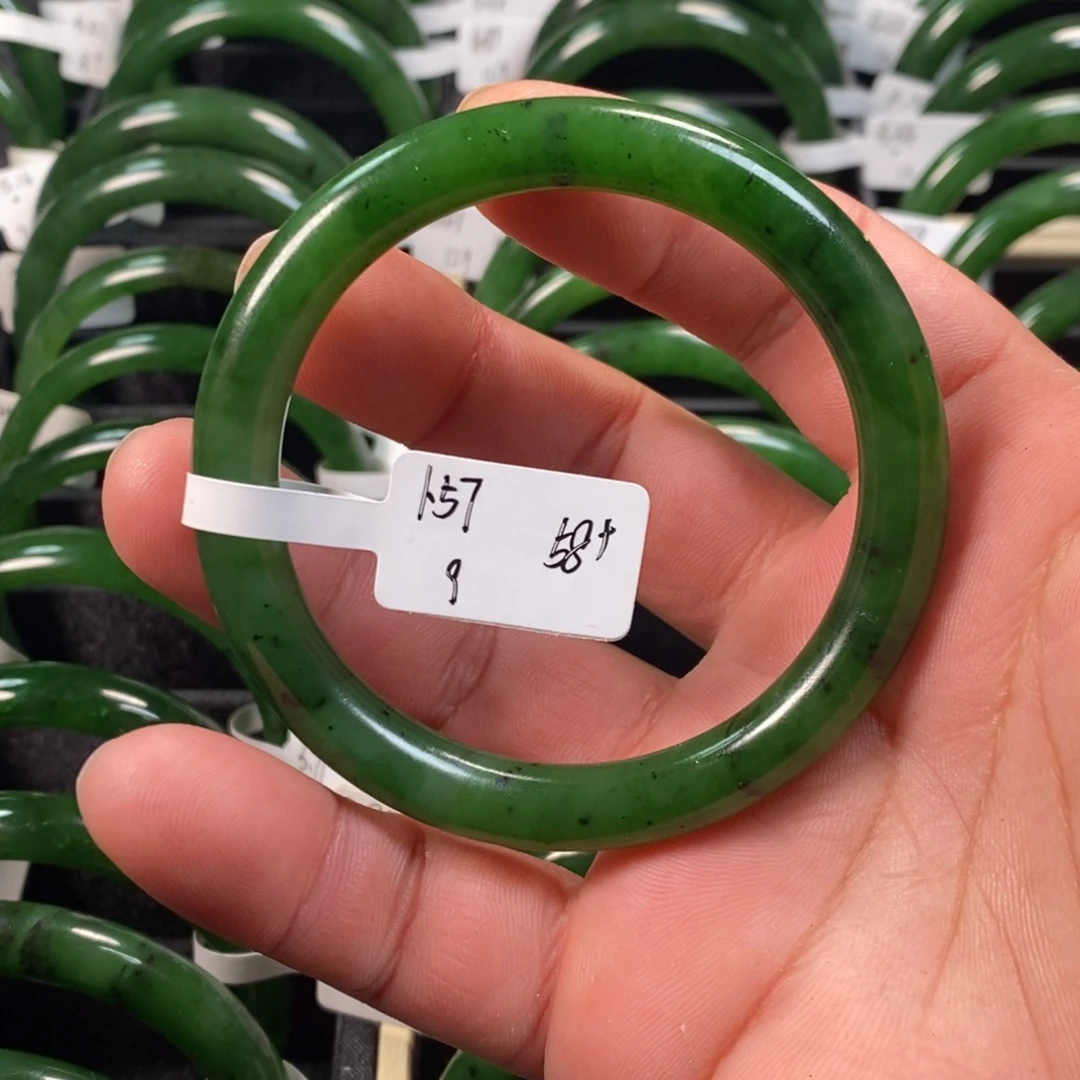 和田玉（碧玉）未镶嵌手镯58