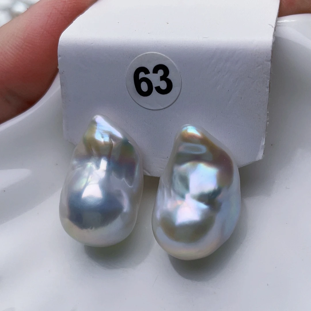 淡水珍珠耳饰未镶嵌朱*七