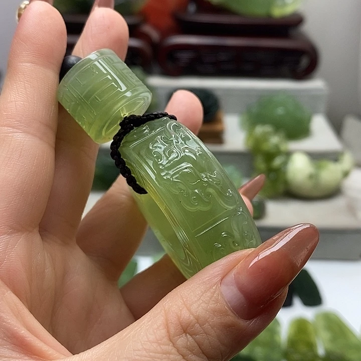 未镶嵌岫玉手把件用***9