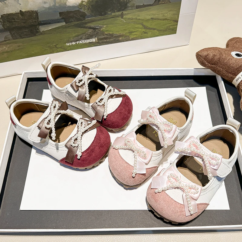 女童公主鞋儿童鞋子2025新款春秋小皮鞋女宝银色女孩软底单鞋洋气